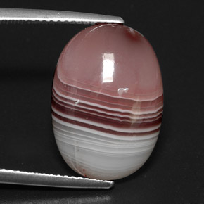 13.03克拉天然多色玛瑙，椭圆形切割，18.7×13.4毫米，不透明