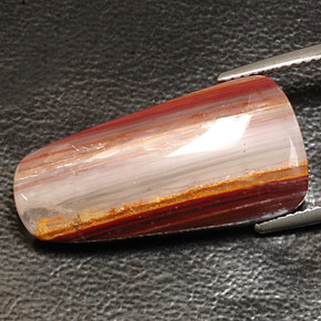 11.21克拉天然多色玛瑙，透明，26.1×13毫米，透明/半透明