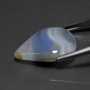 18.70克拉天然多色玛瑙，透明，23.4×19.5毫米，透明/半透明