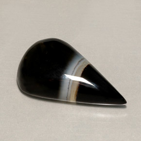 17.64克拉天然玛瑙，梨形，不透明