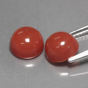 克拉天然玛瑙，圆形切割，不透明