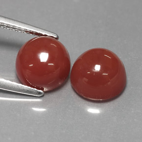 克拉天然玛瑙，圆形切割，不透明