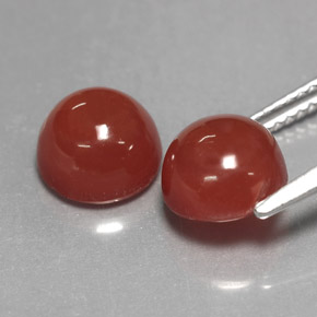 克拉天然玛瑙，圆形切割，不透明