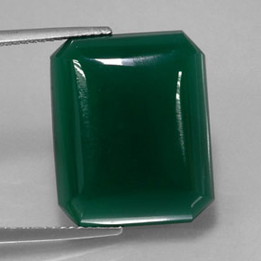 16.16克拉天然绿色玛瑙，透明，18.9×15.4毫米，透明/半透明