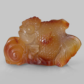356.10克拉天然橙色玛瑙，透明，61.2×37.5毫米，透明/半透明