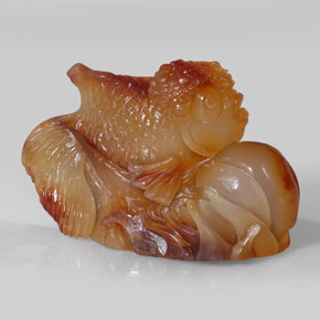 356.10克拉天然橙色玛瑙，透明，61.2×37.5毫米，透明/半透明