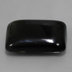 22.39克拉天然黑色玛瑙，长方形切工，22.3×15.5毫米，不透明