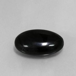 13.65克拉天然黑色玛瑙，椭圆形切割，20×13.7毫米，不透明
