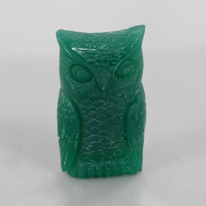 31.38克拉天然绿色玛瑙，异形，30×17.3毫米，不透明