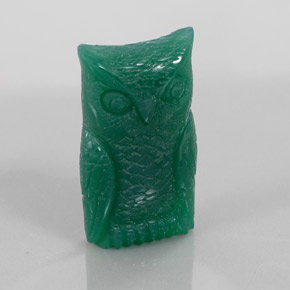 31.38克拉天然绿色玛瑙，异形，30×17.3毫米，不透明