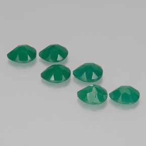 克拉天然玛瑙，梨形，半透明