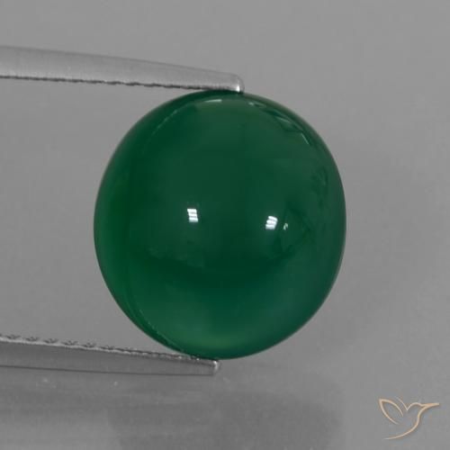 6.28ct 天然 黄绿色 玛瑙, 椭圆形, 半透明