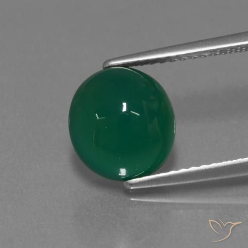3.42ct 天然 黄绿色 玛瑙, 椭圆形, 半透明