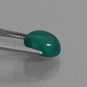 3.39克拉天然玛瑙，椭圆形切割，半透明