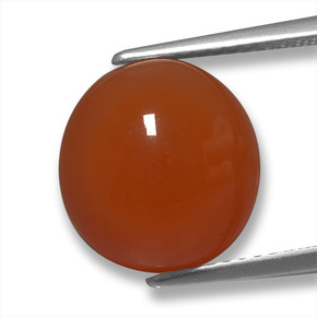 6.25克拉天然玛瑙，椭圆形切割，半透明