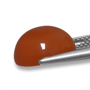 6.25克拉天然玛瑙，椭圆形切割，半透明