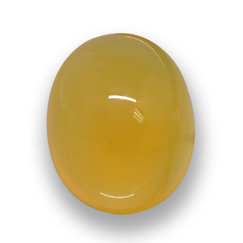 4.82克拉天然金色玛瑙，椭圆形切割，11.8×9.7毫米，半透明