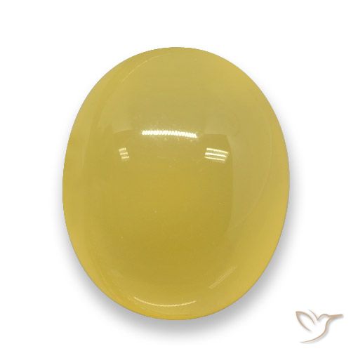 3.66ct 天然 中黄色 玛瑙, 椭圆形, 半透明