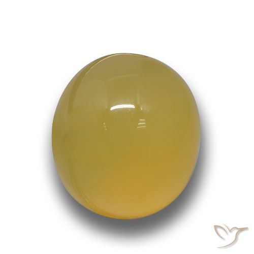 3.84ct 天然 蜜黄色 玛瑙, 椭圆形, 半透明