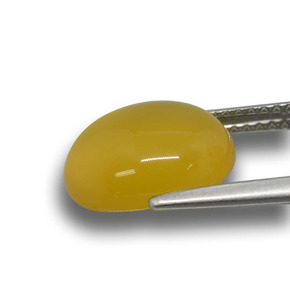 3.76克拉天然玛瑙，椭圆形切割，半透明