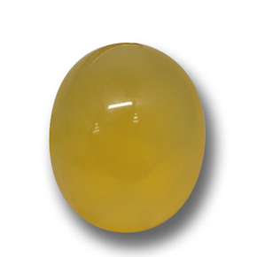 4.22克拉天然金色玛瑙，椭圆形切割，11.6×9.5毫米，半透明