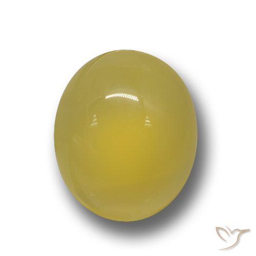 4.38ct 天然 中浅黄色 玛瑙, 椭圆形, 半透明