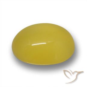 4.24克拉天然黄色玛瑙，椭圆形切割，11.5×10.1毫米，半透明