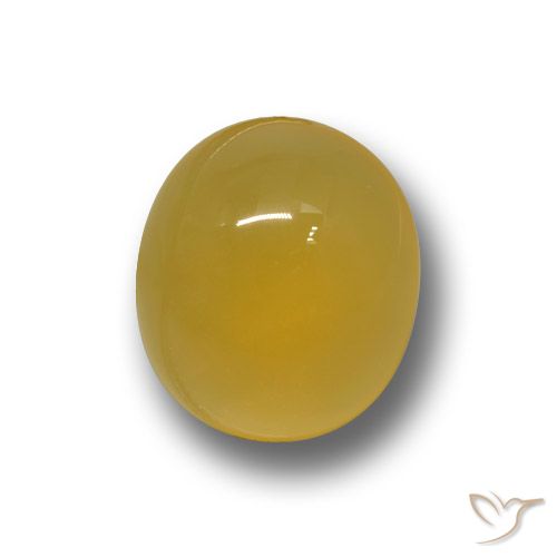 4.96ct 天然 深黄色 玛瑙, 椭圆形, 半透明