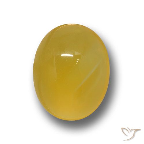 3.64ct 天然 深黄色 玛瑙, 椭圆形, 半透明