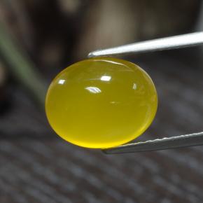 3.84克拉天然玛瑙，椭圆形切割，半透明