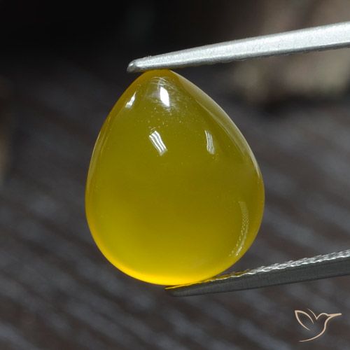 4.80克拉天然玛瑙，梨形，半透明