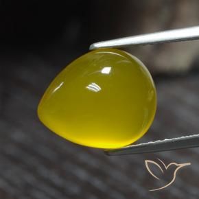 4.80克拉天然玛瑙，梨形，半透明