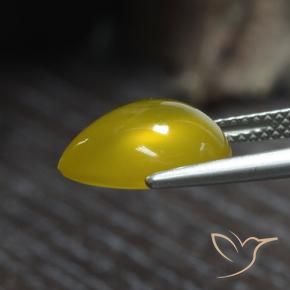 4.80克拉天然玛瑙，梨形，半透明