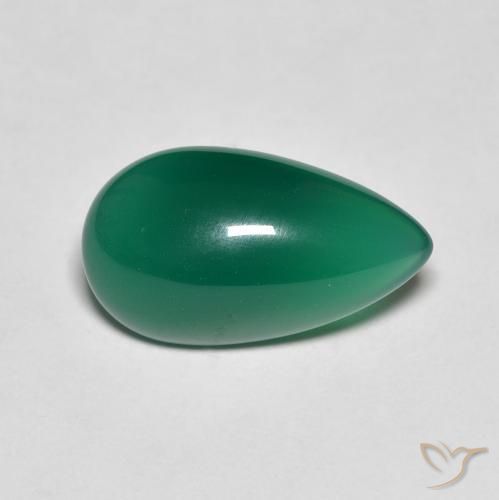 3.75克拉天然玛瑙，梨形，半透明