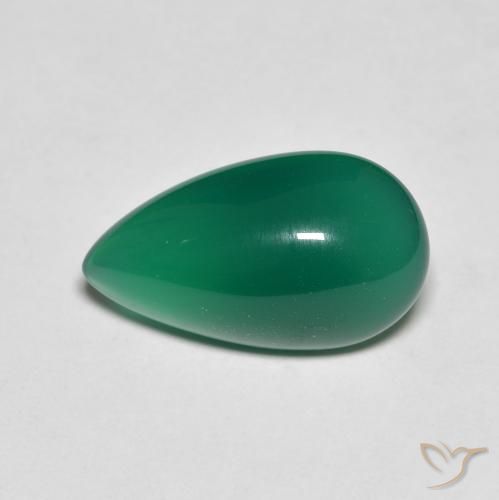 3.75克拉天然玛瑙，梨形，半透明