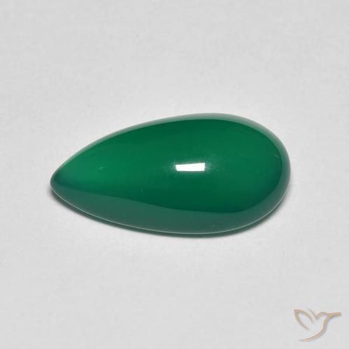 3.75克拉天然玛瑙，梨形，半透明