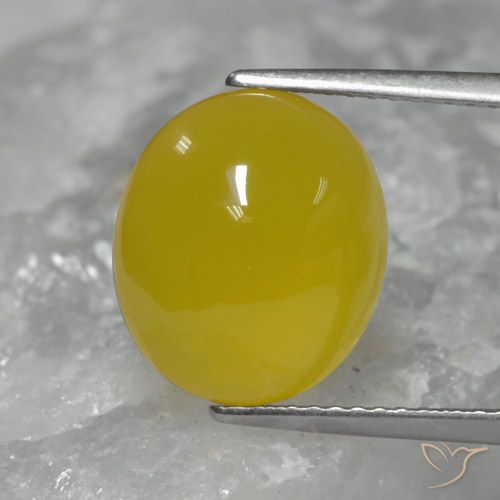 5.56ct 天然 金黄色 玛瑙, 椭圆形, 半透明