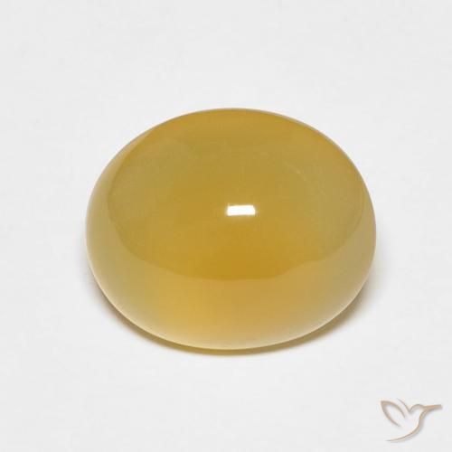 3.79ct 天然 深黄色 玛瑙, 椭圆形, 半透明