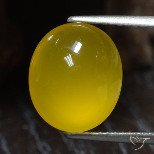 4.97ct 天然 蜜黄色 玛瑙, 椭圆形, 半透明