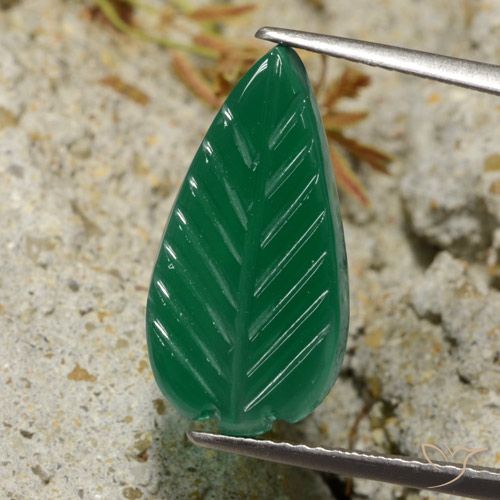 5.00ct 天然 中绿色 玛瑙, 花式切割, 半透明
