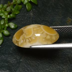 6.57克拉天然多色玛瑙，椭圆形切割，15.9×9.6毫米，半透明