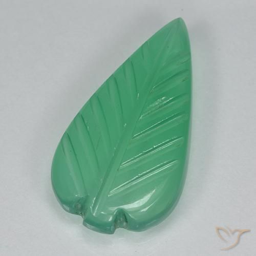 3.39ct 天然 深绿色 玛瑙, 花式切割, 透明