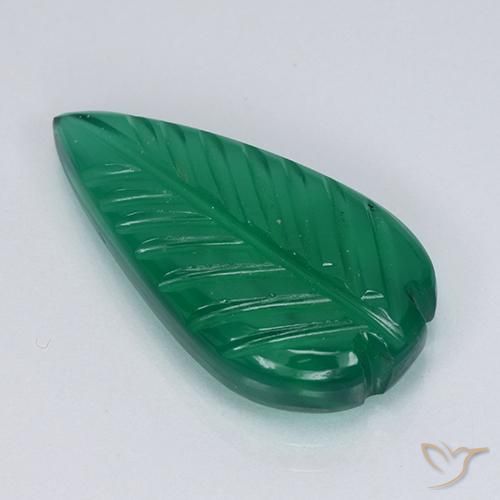 5.27ct 天然 暖绿 玛瑙, 花式切割, 半透明