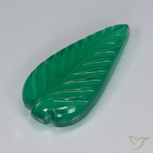 3.51ct 天然 暖绿 玛瑙, 花式切割, 半透明