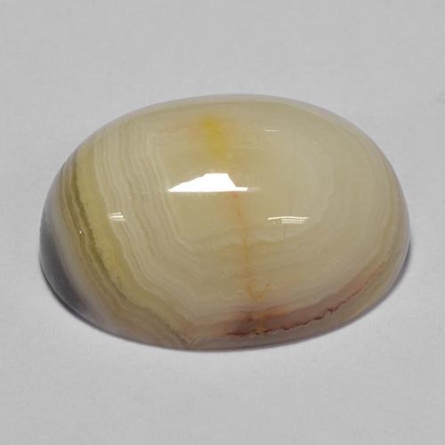 19.56克拉天然多色玛瑙，椭圆形切割，20×14.8毫米，不透明