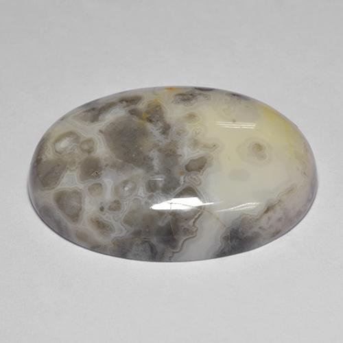 39.51克拉天然多色玛瑙，椭圆形切割，30.2×22毫米，不透明