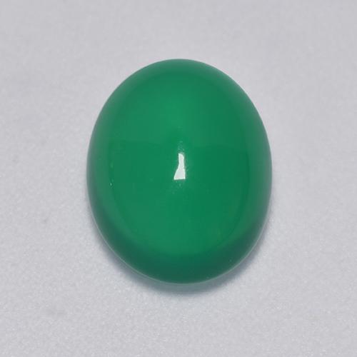 2.81克拉天然绿色玛瑙，椭圆形切割，10.5×8毫米，透明