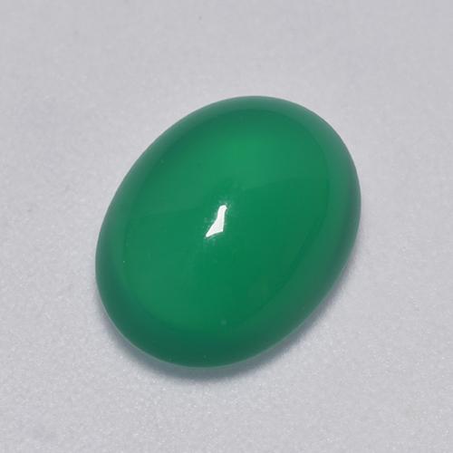 2.81克拉天然绿色玛瑙，椭圆形切割，10.5×8毫米，透明