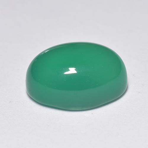 1.48克拉天然绿色玛瑙，椭圆形切割，8.1×6.1毫米，透明