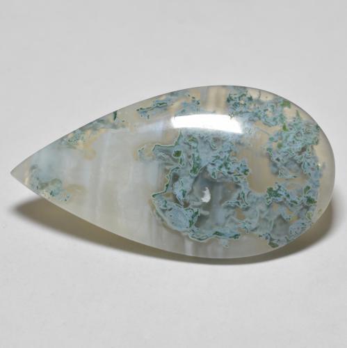34.74克拉天然多色玛瑙，梨形，39.9×21.2毫米，半透明